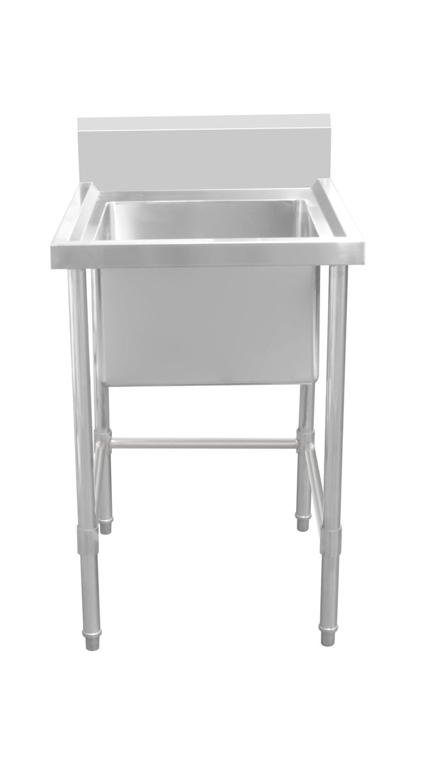 Work Bench - Single Sink with Leg Brace - Center Sink / 700 / ASS-0670C - Whisk Hospitality - 620332