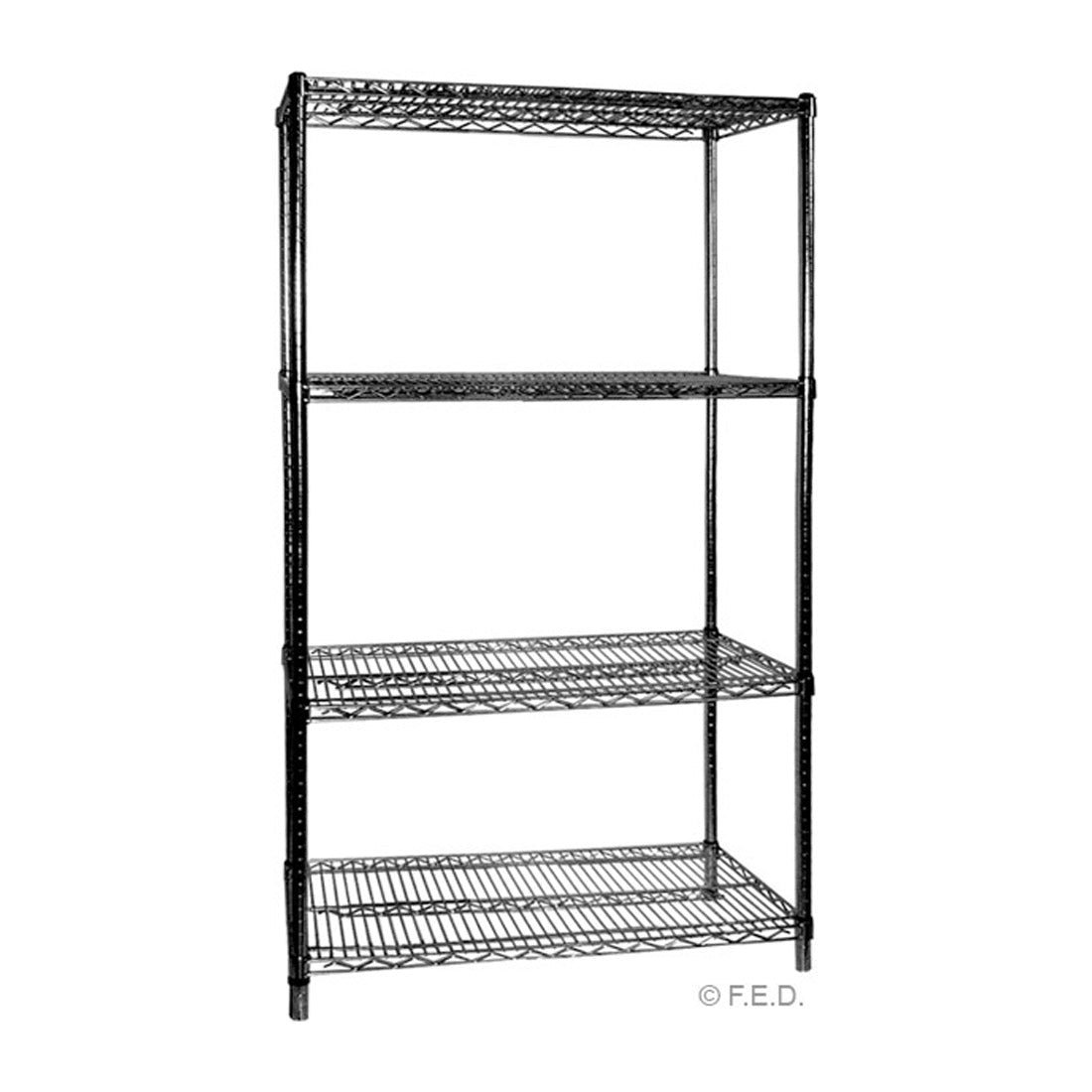 B24/24 Four Tier Shelving - 610 mm deep x 1880 high x 610 width - Whisk Hospitality - B24/24