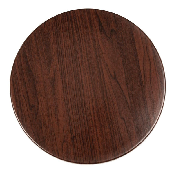 Bolero Round 600mm Table Top (Dark Brown) GG643 - Whisk Hospitality - GG643