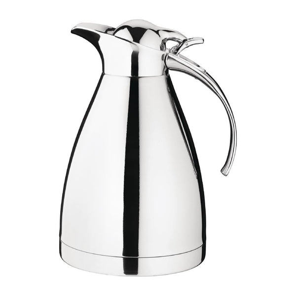 Olympia Vacuum Jug St/St Double Wall hinged lid - 1Ltr DL167 - Whisk Hospitality - DL167