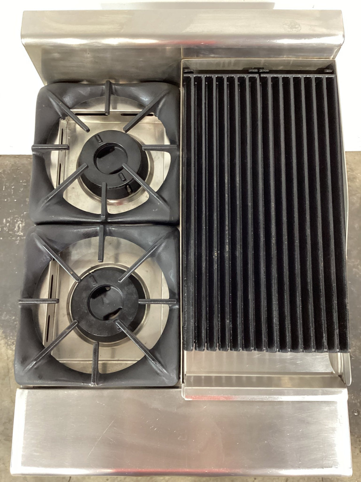 B&S BT - SB2 - CBR3 2 Burner Cooktop + Char Grill - Whisk Hospitality - 846794