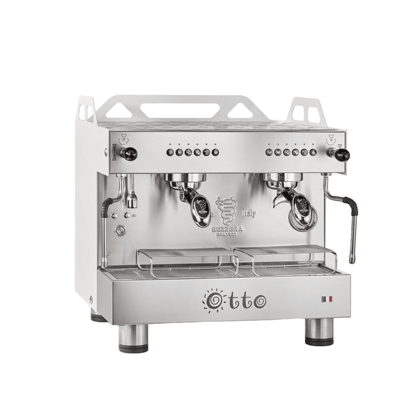 Bezzera OTTO White Compact 2 Group Espresso Machine BZOTTOCDE2IW1 - Whisk Hospitality - BZOTTOCDE2IW1