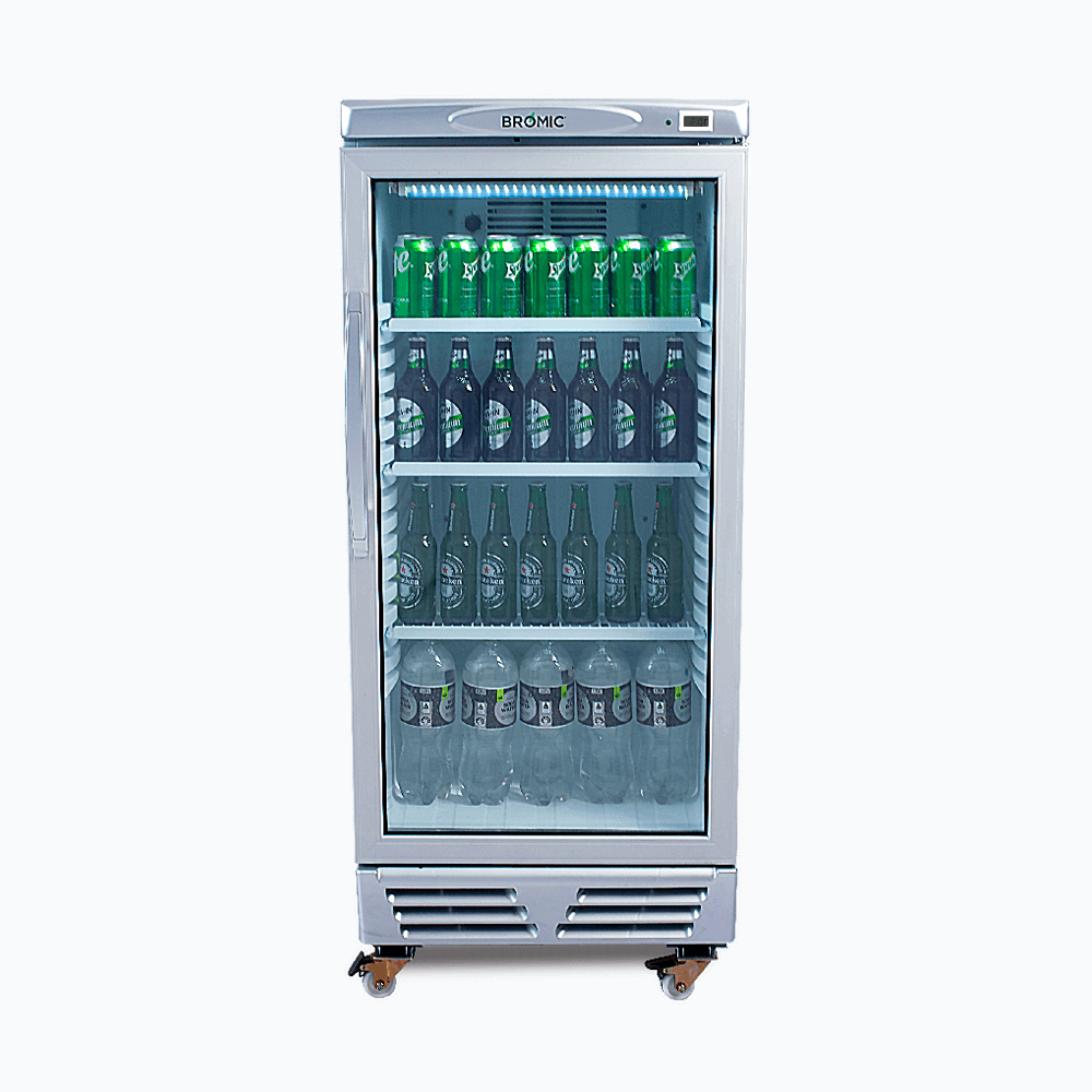 Bromic Upright Display Fridge - 215L - 1 Door - Flat Glass - Whisk Hospitality - GM0220-NR
