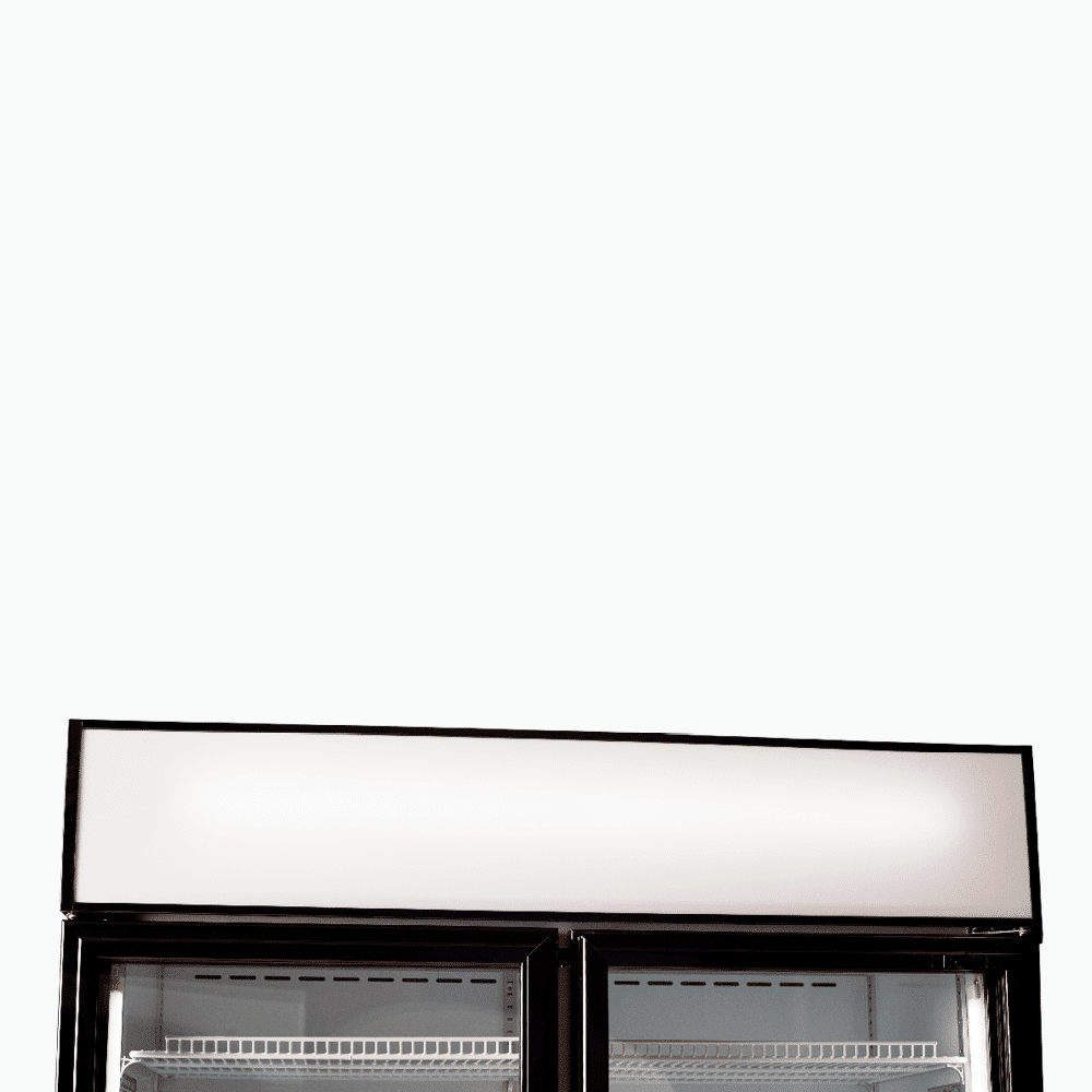 Bromic Upright Display Fridge - 960L - 2 Doors - Flat Glass - Cassette - Black - Whisk Hospitality - GM1000LBCAS