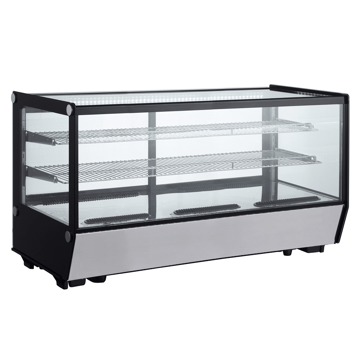 Verona 120R 202L Counter Top Refrigerated Display - Stainless Steel - Whisk Hospitality - 120R-SS