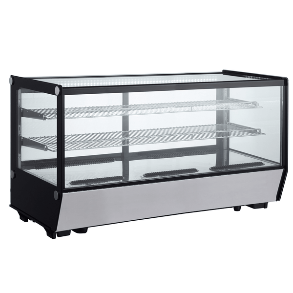 Verona 120R 202L Counter Top Refrigerated Display - Stainless Steel - Whisk Hospitality - 120R-SS