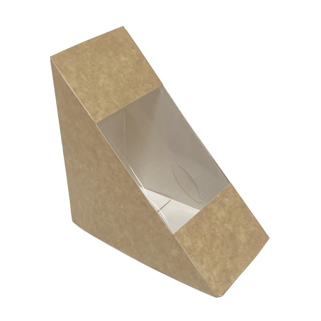 Fiesta Recyclable Deep Sandwich Wedge with PET Window (Pack 500) FT651 - Whisk Hospitality - FT651