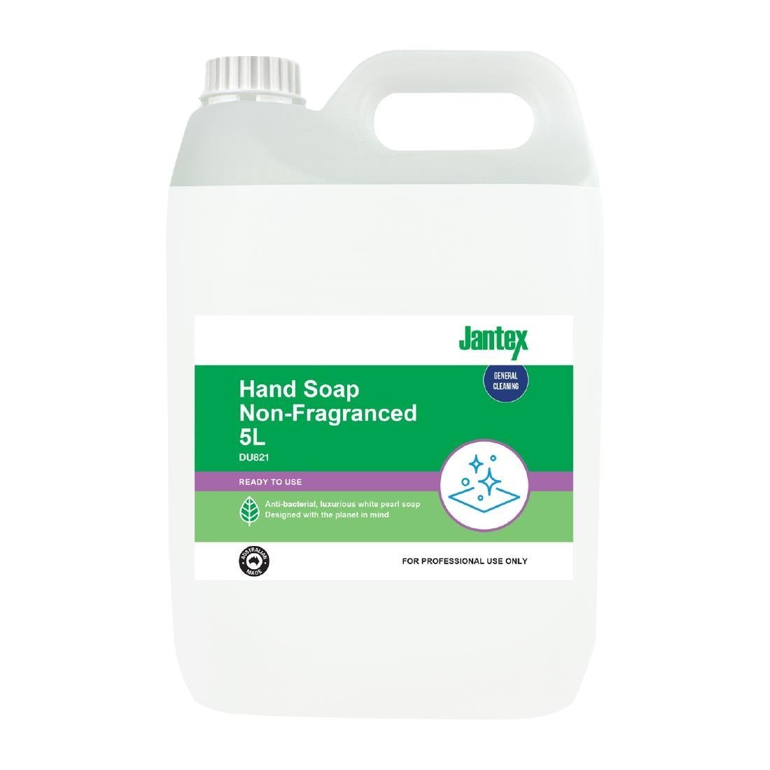 Jantex Green Hand Soap - Non Fragranced - 5Ltr DU821 - Whisk Hospitality - DU821