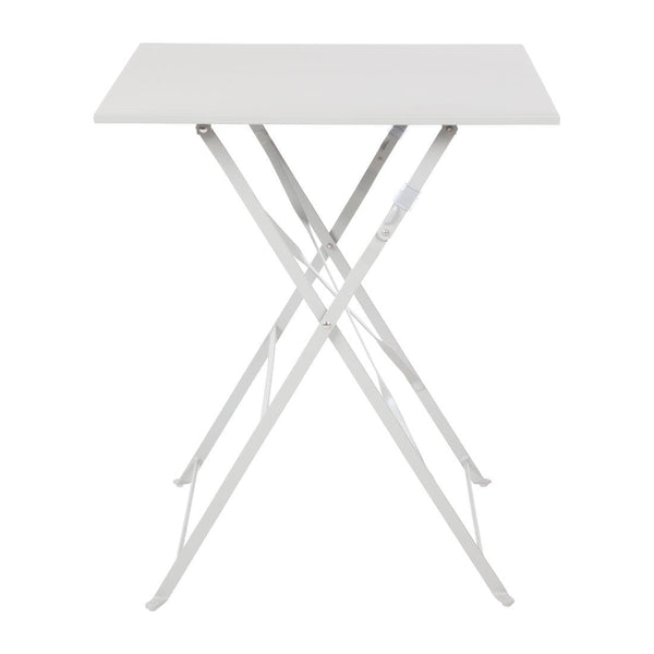 Bolero Grey Pavement Style Steel Table (600mm Square) GK988 - Whisk Hospitality - GK988