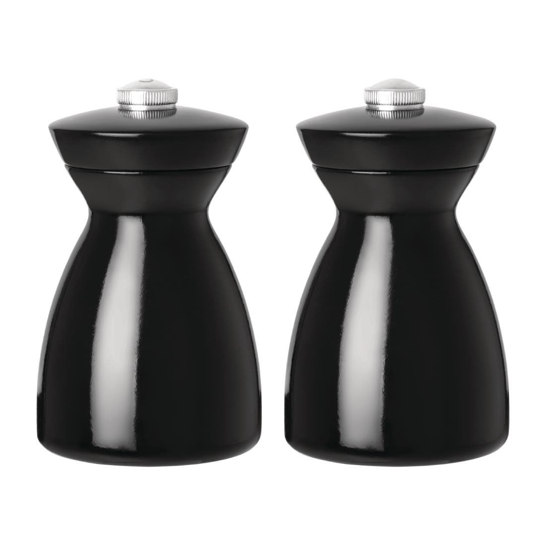 Olympia dark wood salt and pepper mill set black GF258 - Whisk Hospitality - GF258
