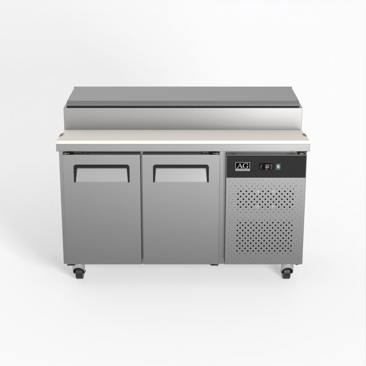 AG 2 Door Saladette Fridge €“ Fits 7 x 1/3 GN Trays SH2000 - 700 - Whisk Hospitality - SH2000-700