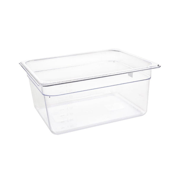 Vogue Clear Polycarbonate - GN 1/2 150mm U230 - Whisk Hospitality - U230