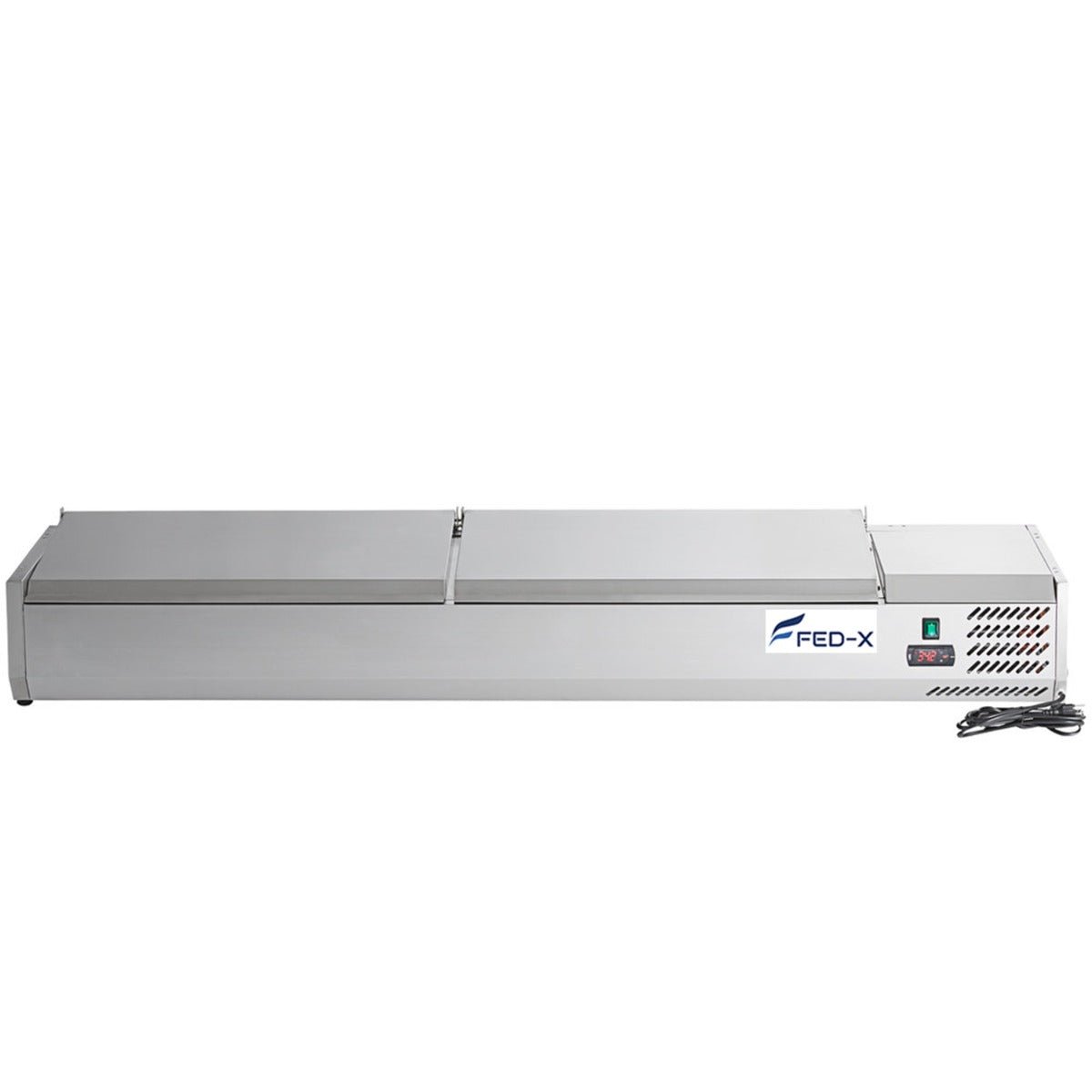 FED - X Salad Bench with Stainless Steel Lids - XVRX2000/380S - Whisk Hospitality - XVRX2000/380S