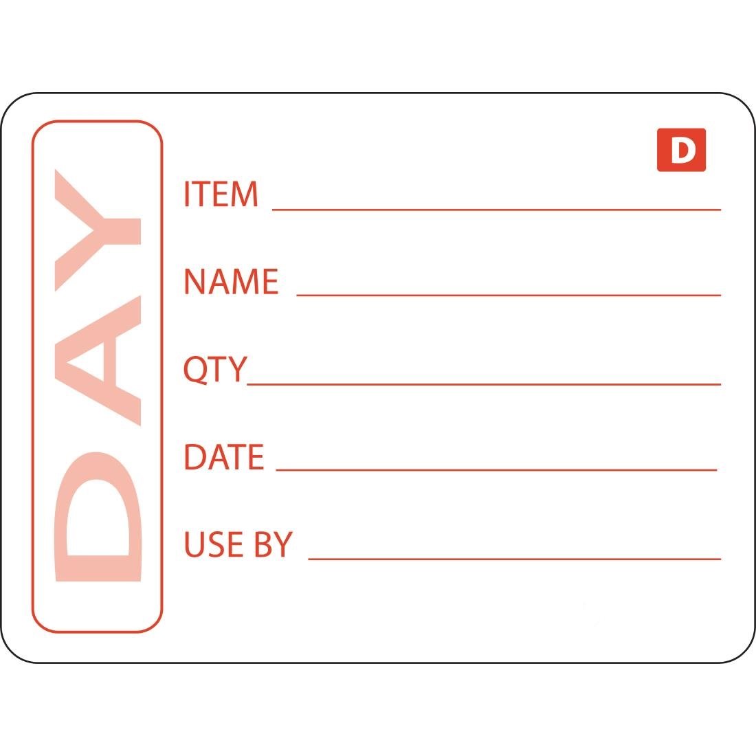Hygiplas Dissolvable Food Prep Label 2x2.5'' (Roll 250) GH350 - Whisk Hospitality - GH350