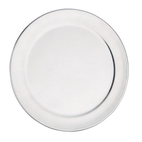 Vogue Pizza Tray Wide Rim Aluminum - 255mm GE197 - Whisk Hospitality - GE197