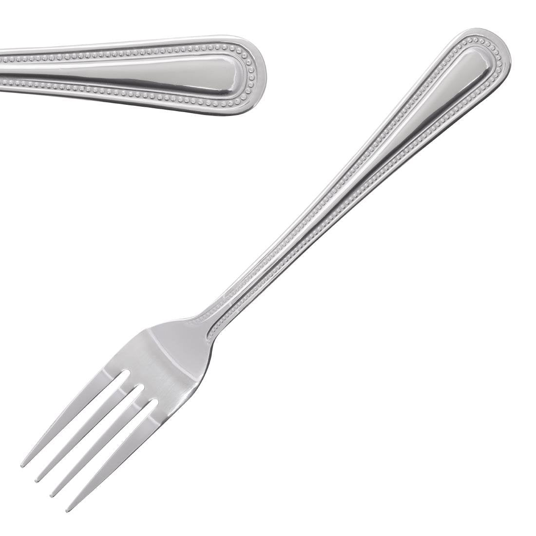 Olympia Bead Dessert Fork St/St (Box 12) C128 - Whisk Hospitality - C128