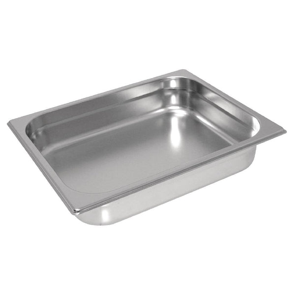 Vogue Heavy Duty St/St - GN 1/2 Pan 40mm GC968 - Whisk Hospitality - GC968