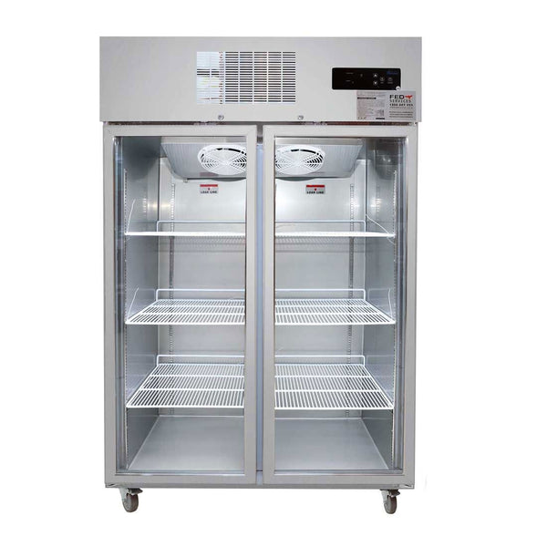 Thermaster SUCG1000 Double Door Upright Display Fridge - Whisk Hospitality - SUCG1000