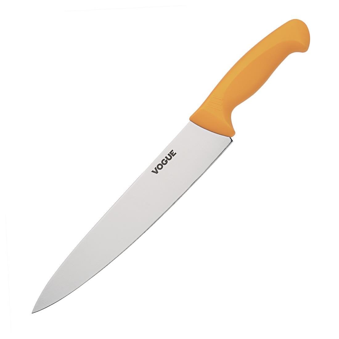 Vogue Soft Grip Pro Chef Knife St/St - 254mm 10" GH527 - Whisk Hospitality - GH527