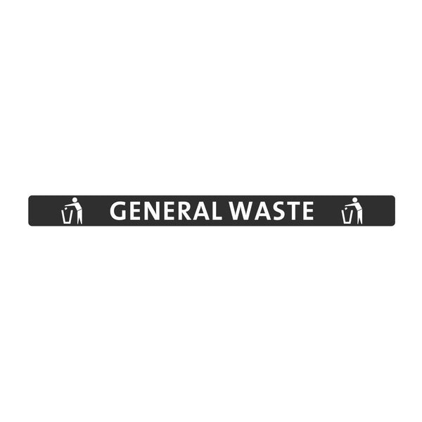 Jantex Slim Bin Lid Label - General Waste FX193 - Whisk Hospitality - FX193