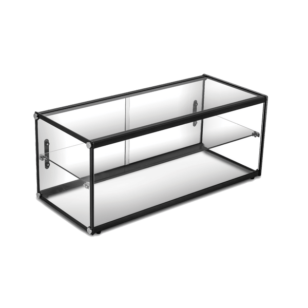 Exquisite Two Tiers Flat Glass Ambient Cake Display - CD120 - Whisk Hospitality - CD120