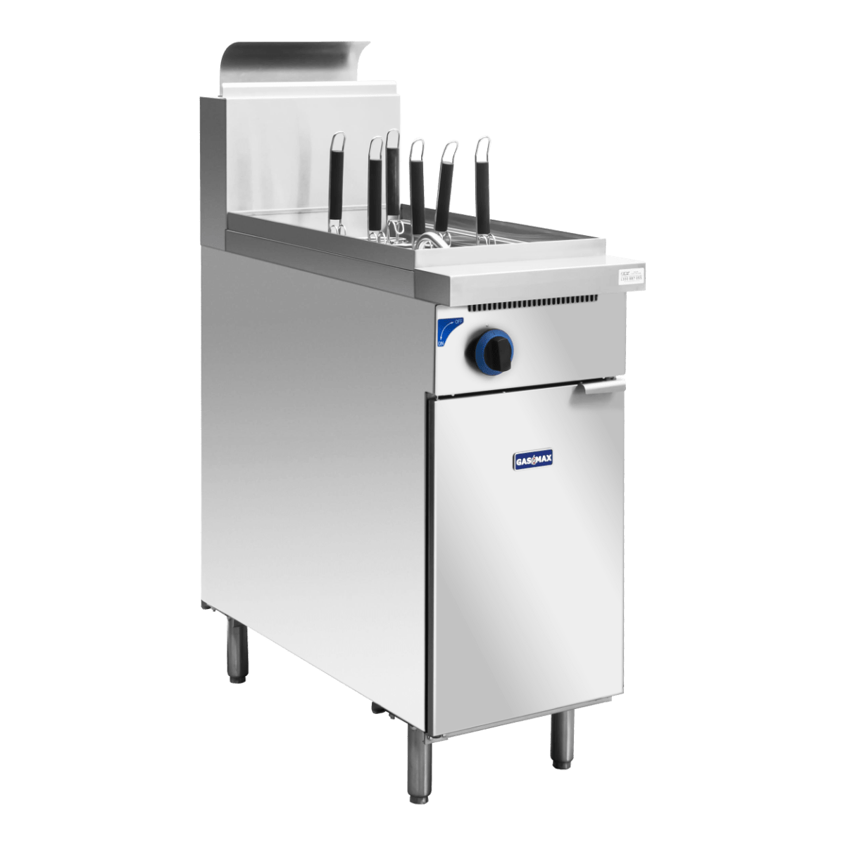 Gasmax V Pan Natural Gas 6 Baskets Pasta and Noodle Cooker PC150 - 6 - Whisk Hospitality - PC150-6