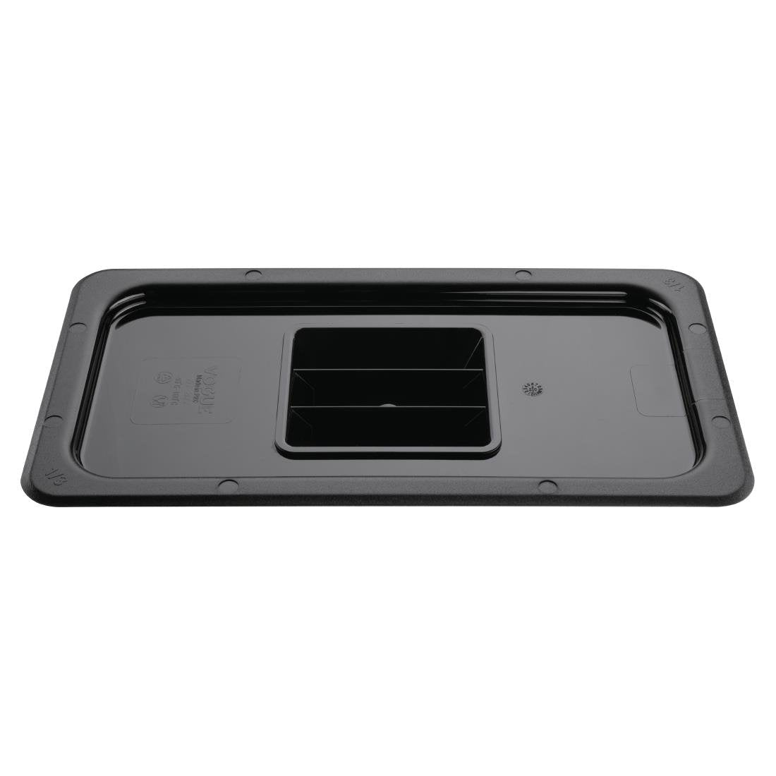 Vogue Black Polycarbonate Lid - GN 1/3 U476 - Whisk Hospitality - U476