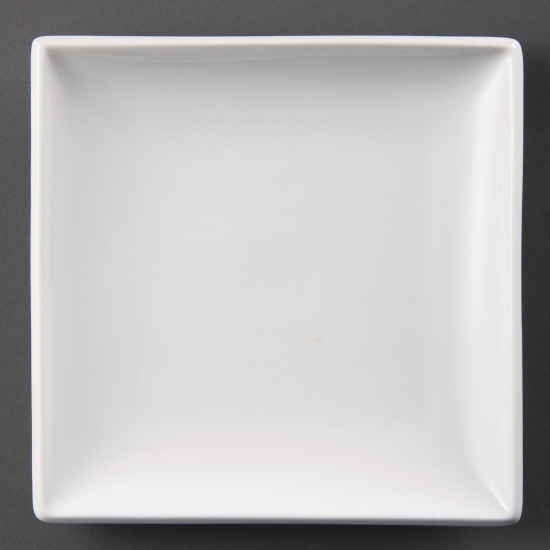 Olympia Whiteware Square Plate - 18cm 7" (Box 12) U154 - Whisk Hospitality - U154