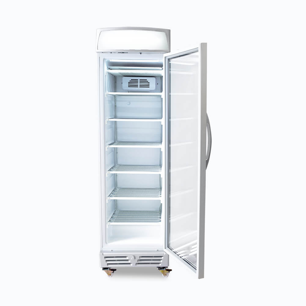 Bromic Upright Display Freezer - 300L - 1 Door - Flat Glass - Lightbox - Whisk Hospitality - UF0374LS-NR