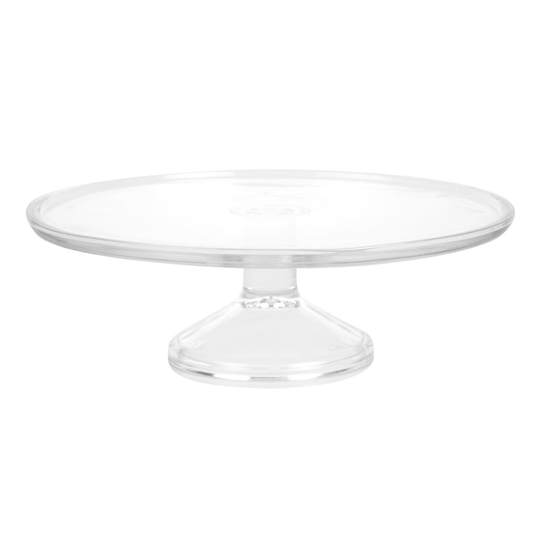 Olympia Glass Cake Stand Base for Dome CS014 - 305x95mm 12x 3 3/4" CS013 - Whisk Hospitality - CS013