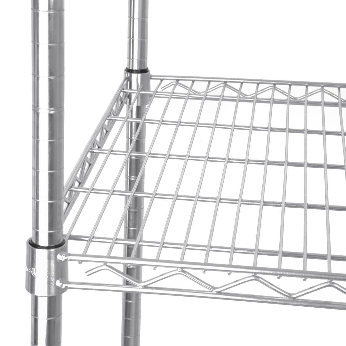 Vogue Flat Pack 4 Shelf Unit St/St - 610x1220mm U257 - Whisk Hospitality - U257
