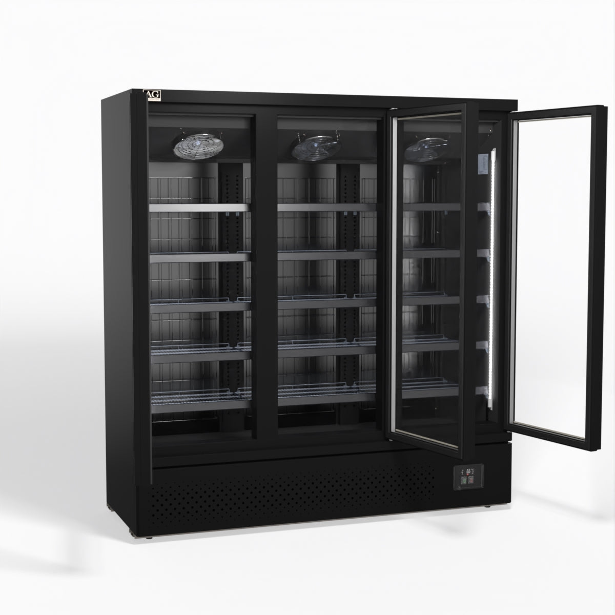 AG Supermarket Three Glass Doors Upright Display Fridge - 1539 Litre CSB1500 - Whisk Hospitality - CSB1500