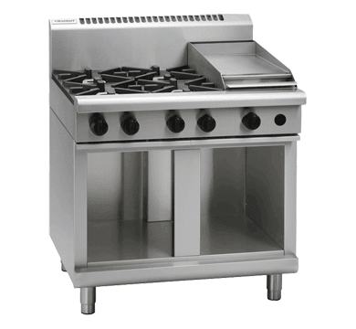 Waldorf 800 Series Rnl8603G Cb 900Mm Gas Cooktop Low Back Version Cabinet Base - Whisk Hospitality - RNL8603G-CB