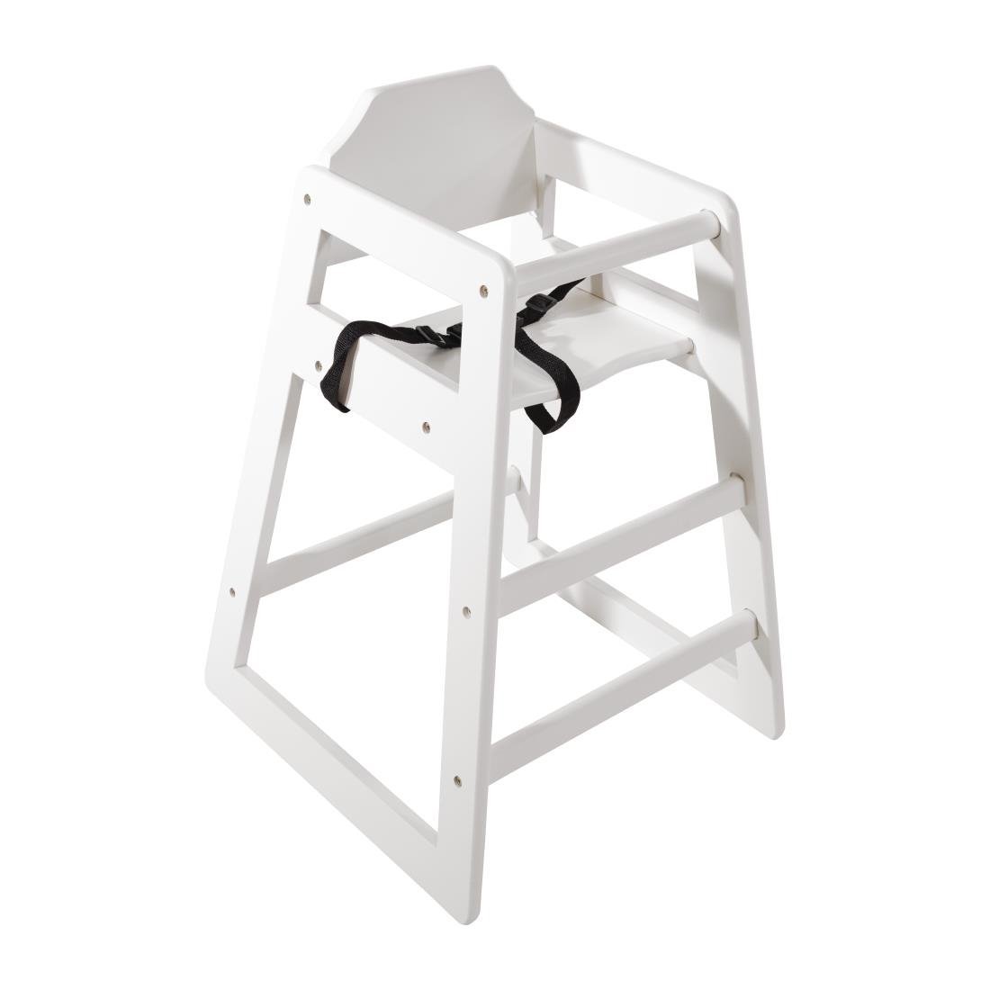 Bolero Wooden Highchair (Antique White) DL833 - Whisk Hospitality - DL833