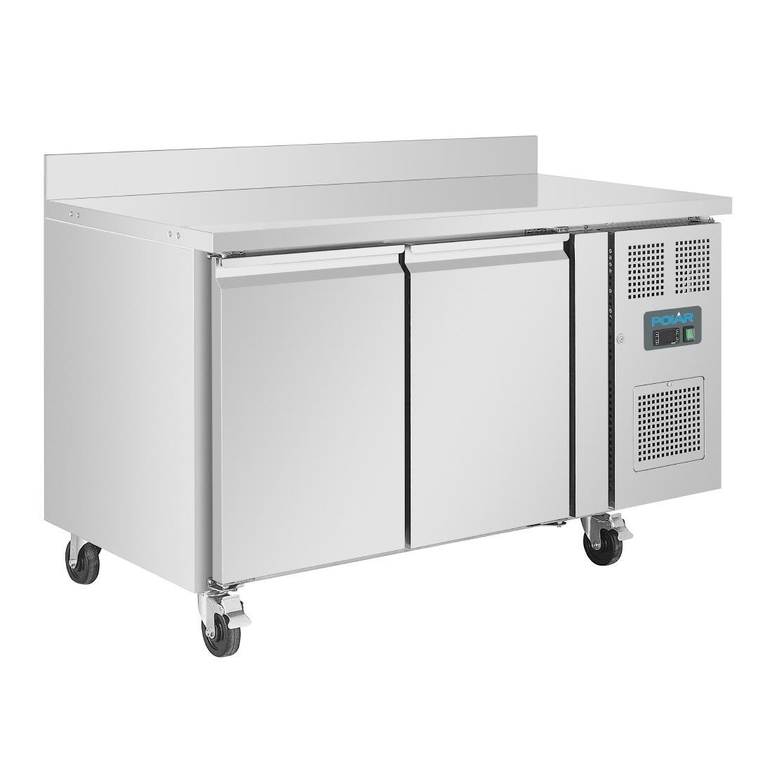 Polar U - Series Double Door Counter Freezer with Upstand 282Ltr DL916 - A - Whisk Hospitality - DL916-A