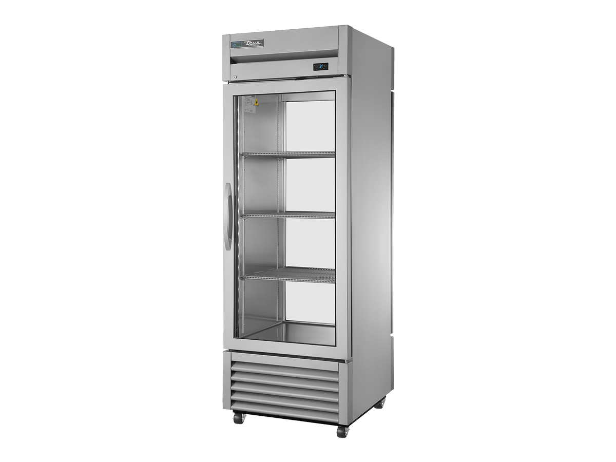 True Refrigeration Upright Pass - Thru Display Refrigerator 1 Glass Door Front 1 Glass Door Rear - T - 23G - PT - HC - FGD01 1G - 1G - Whisk Hospitality - T-23G-PT-HC-FGD01 1G-1G