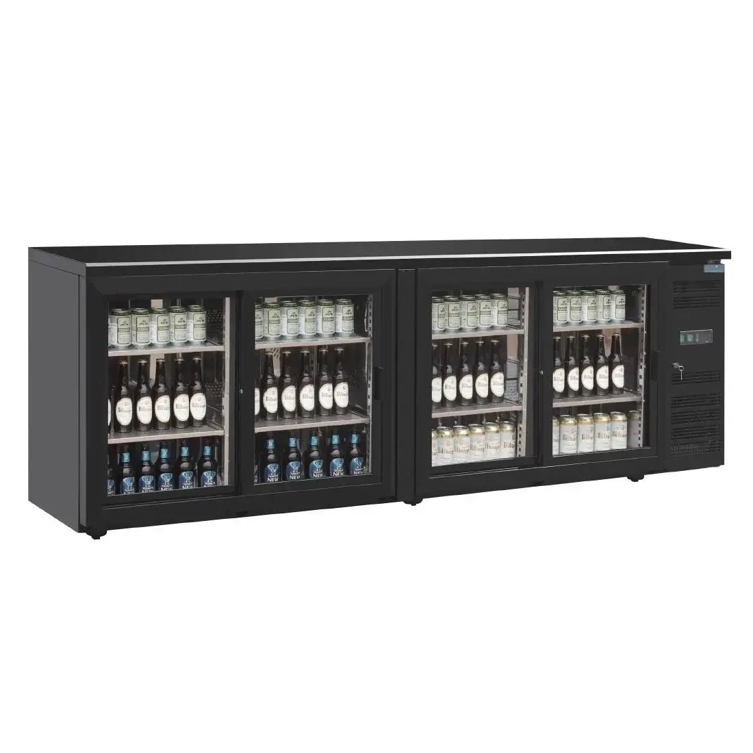 Polar U - Series Back Bar Counter - 4 Door CS103 - A - Whisk Hospitality - CS103-A