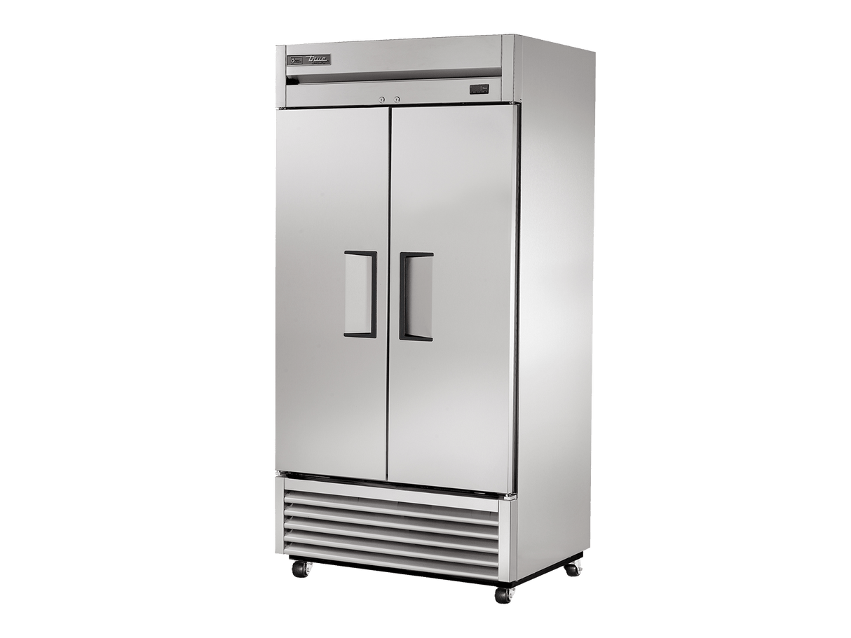 True Refrigeration Upright Foodservice Refrigerator 2 Full Solid Swing Doors - T - 35 - HC - Whisk Hospitality - T-35-HC