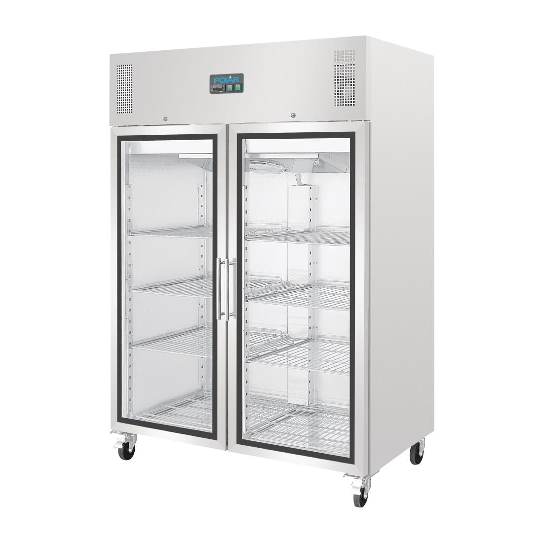 Polar G - Series Gastro Display Glass Door Fridge - 1200Ltr GH219 - A - Whisk Hospitality - GH219-A