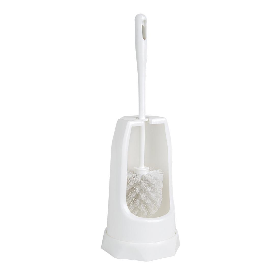 Jantex Round Toilet Brush & Holder White HX386 - Whisk Hospitality - HX386