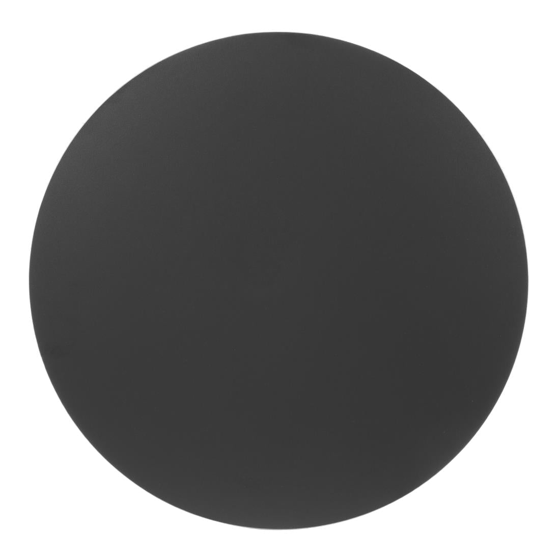 Bolero Matte Black Round Outdoor Table Top - 600mm FU531 - Whisk Hospitality - FU531