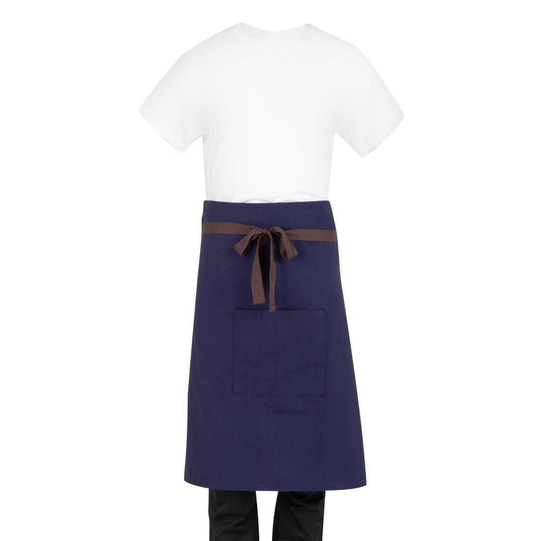 Southside Cotton Canvas Bistro Apron Navy BA165 - Whisk Hospitality - BA165