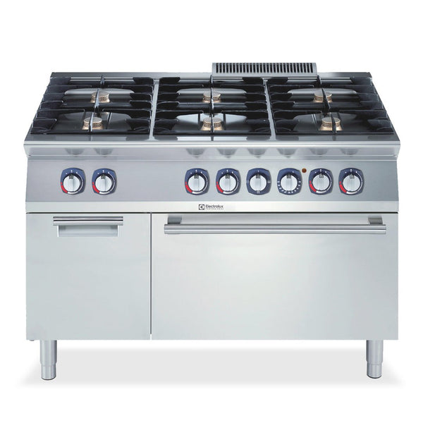 Electrolux 700XP 6 Burner Gas Range with Gas Oven 1200mm E7GCGL6C1A - Whisk Hospitality - E7GCGL6C1A