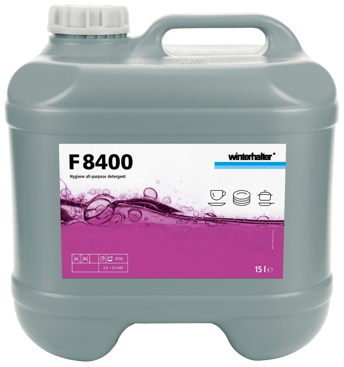 Winterhalter F8400 Heavy Duty Dishwashing Detergent 15 Litre - Whisk Hospitality - 20006745