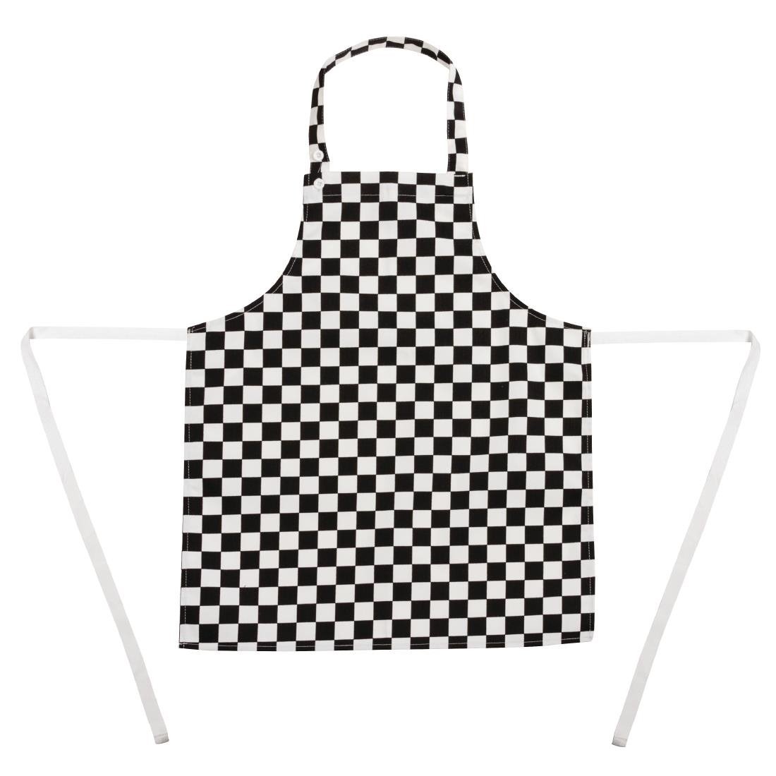 Whites Childrens Black & White Check Apron B357 - Whisk Hospitality - B357