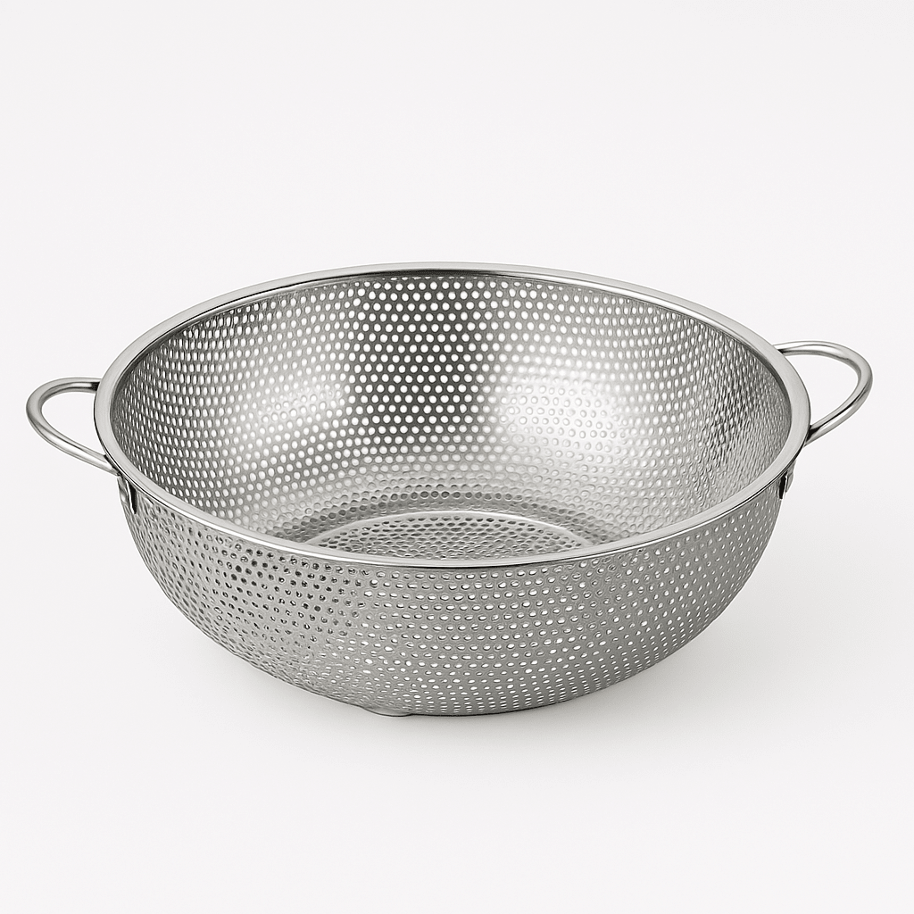 Fine Colander - Perforated - with Ear- S/S - Multiple Use - 345mm(˜) - Whisk Hospitality - 417228