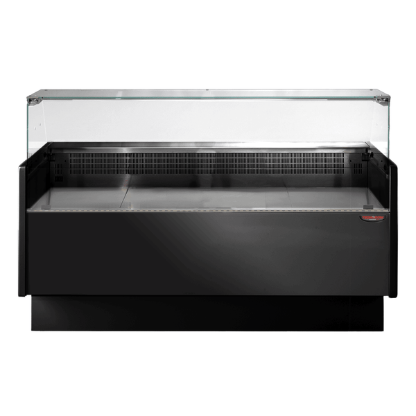 Tecnodom Serie MR80 Black 1520mm Wide Deli Display with Storage and Castors - TDMR - 0815B - Whisk Hospitality - TDMR-0815B