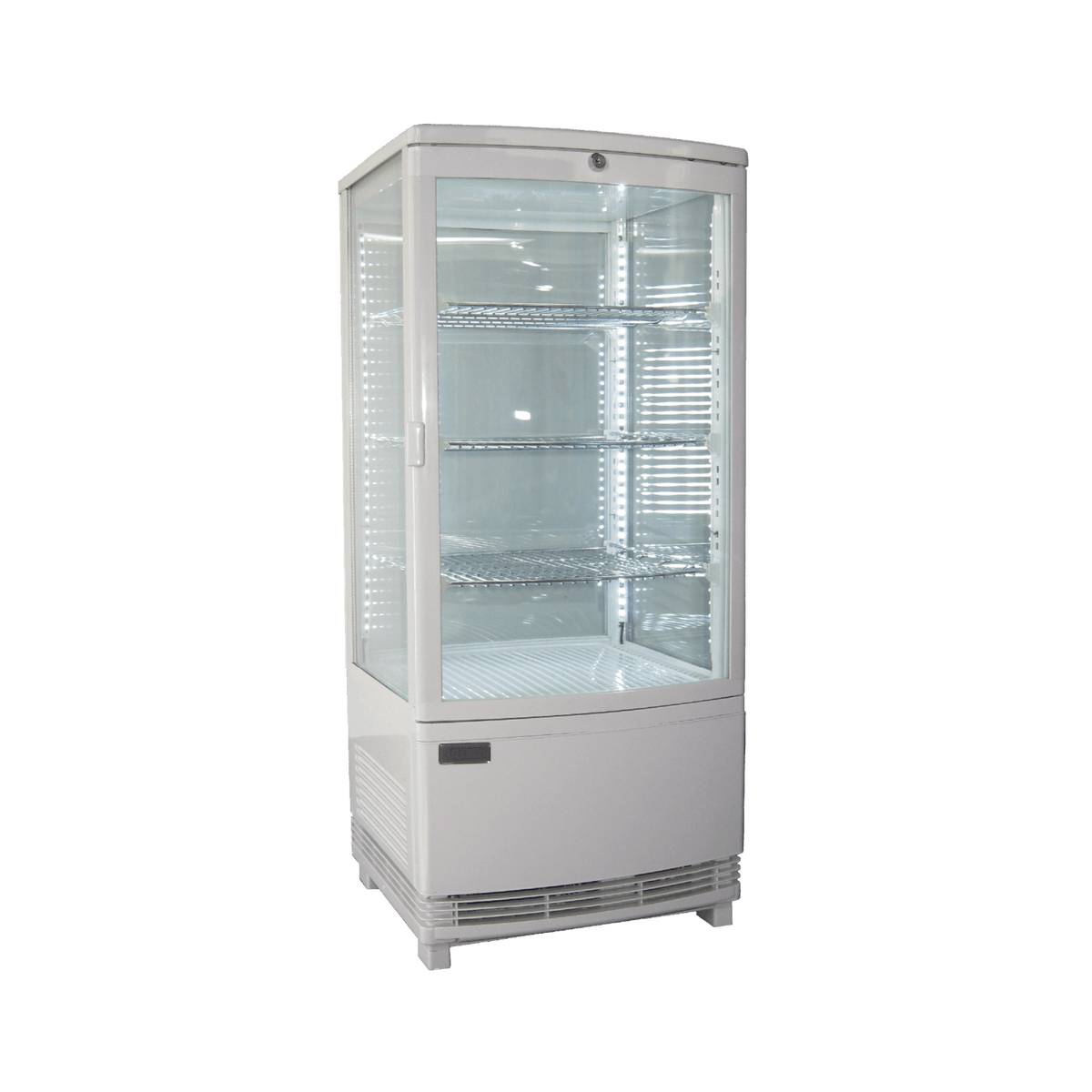 Exquisite Four Sided Glass Counter Top Display Fridge with LED - CTD78LED - Whisk Hospitality - CTD78-LED