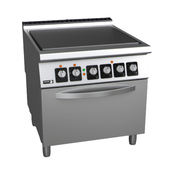 Fagor Kore 900 Series 800mm Electric Solid Top Range with GN 2/1 Oven C-E911 - Whisk Hospitality - C-E911