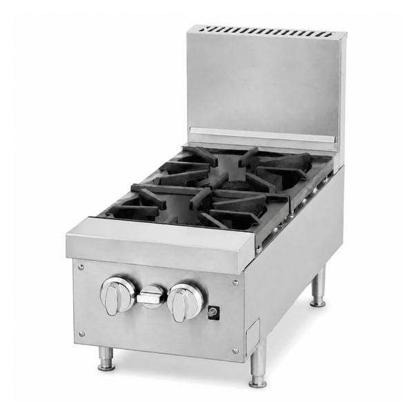 Brenner Forge 800 Series Gas Bench Top Cooking Range NG with 2 Burners BREG8R-300N - Whisk Hospitality - BREG8R-300N